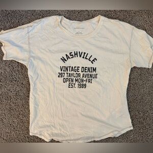 Anthropologie Off-White Tee